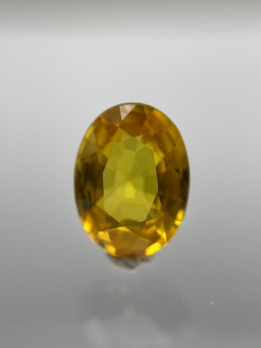 1.03 Carat Natural Yellow Loose Madagascar Sapphire - Oval Cut