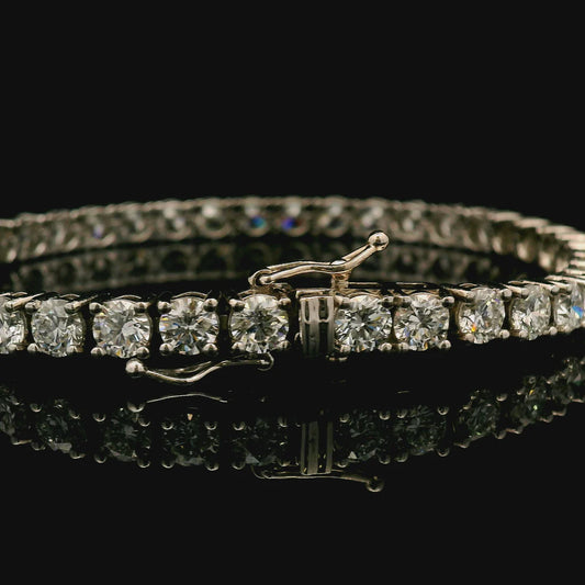 14k Diamond Tennis Bracelet - 10 cttw
