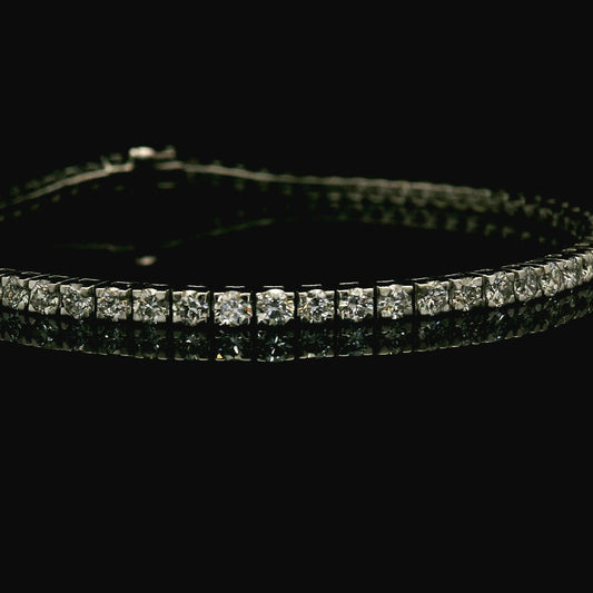 14k Diamond Tennis Bracelet - 4 cttw