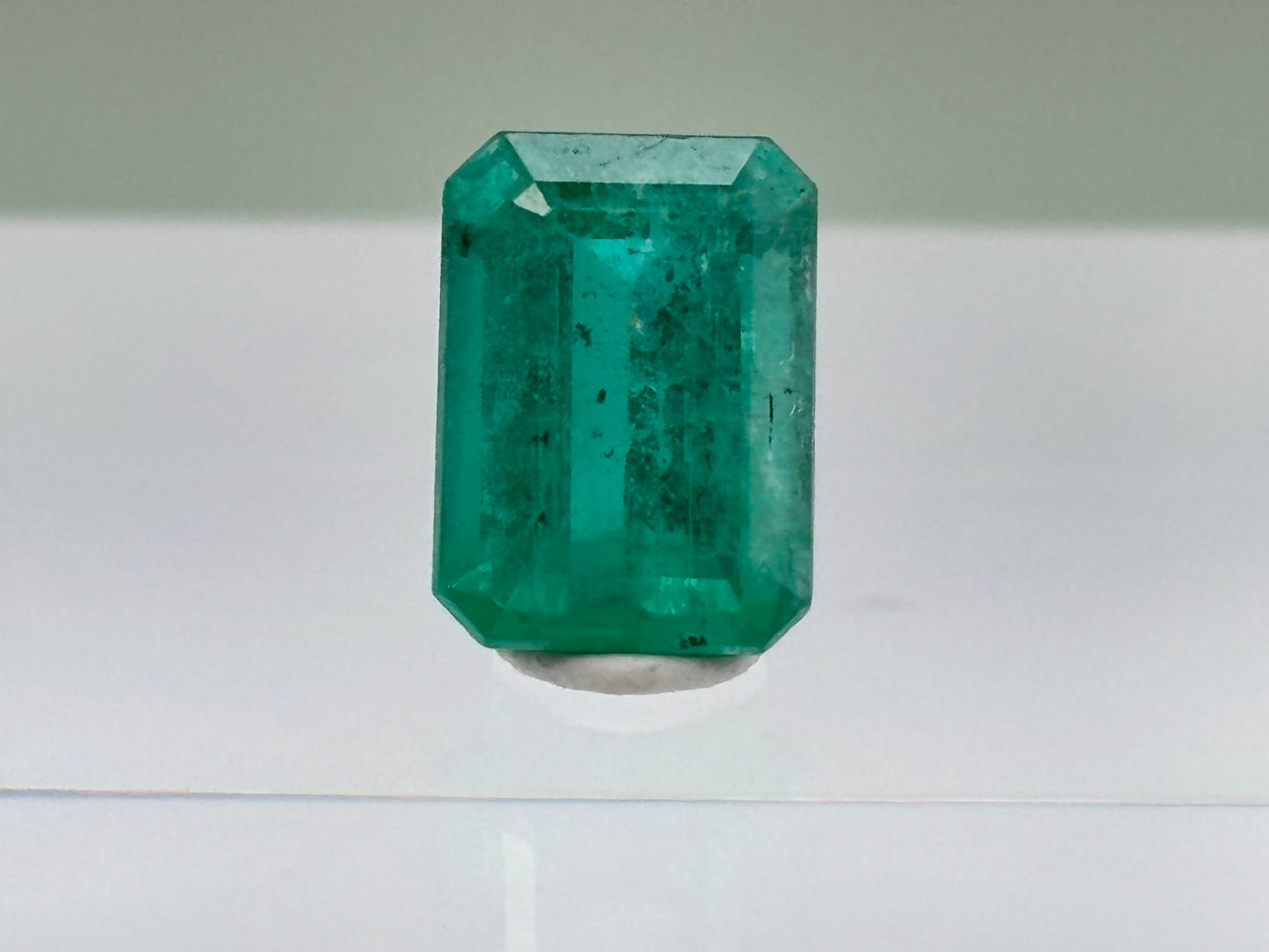 2.13 Carat Natural Vivid Green Loose Zambian Emerald - Emerald Cut