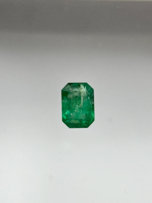 0.96 Carat Natural Green Loose Colombian Emerald - Emerald Cut