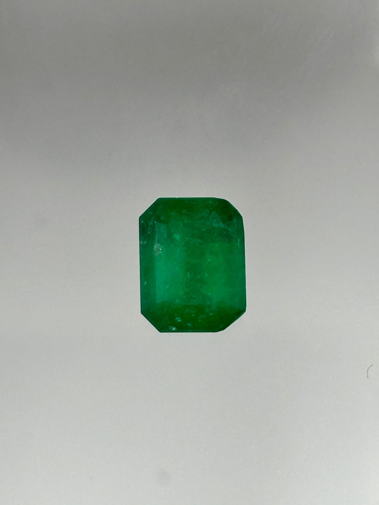 1.28 Carat Natural Deep Green Loose Colombian Emerald - Emerald Cut