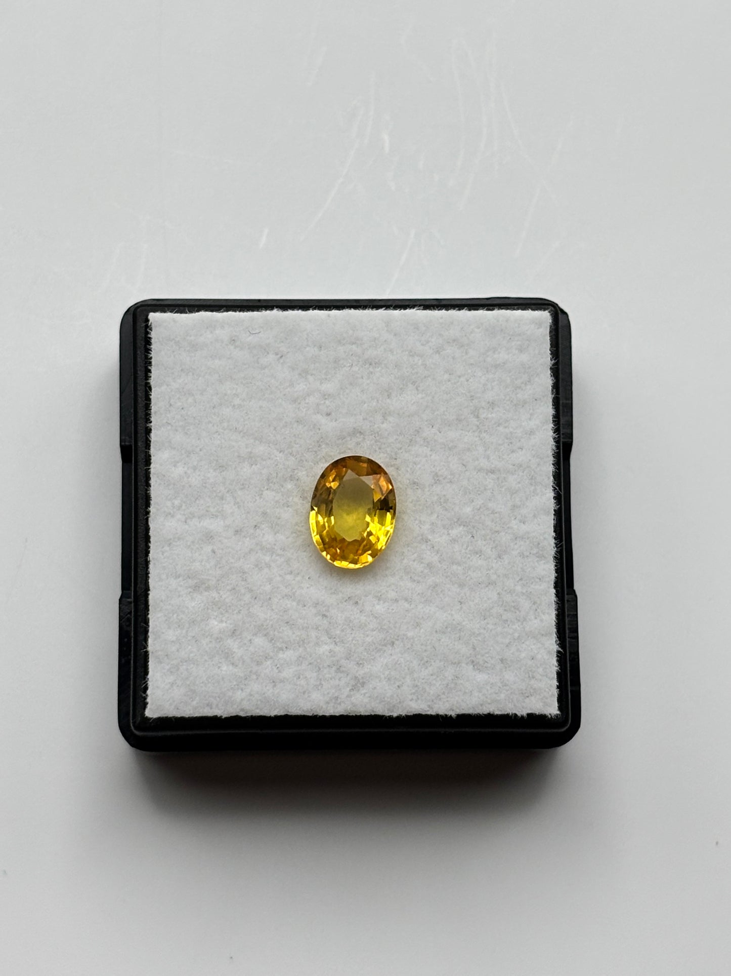 1.03 Carat Natural Yellow Loose Madagascar Sapphire - Oval Cut