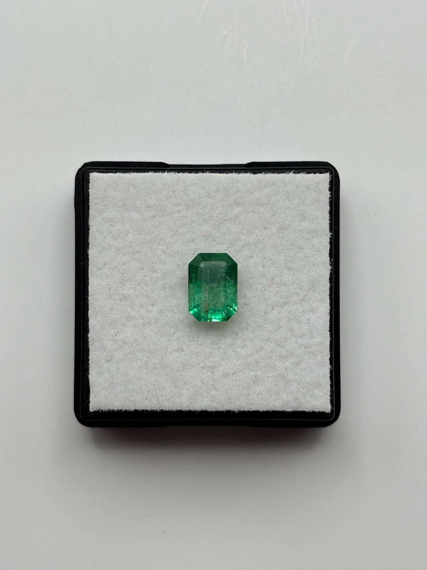 0.96 Carat Natural Green Loose Colombian Emerald - Emerald Cut
