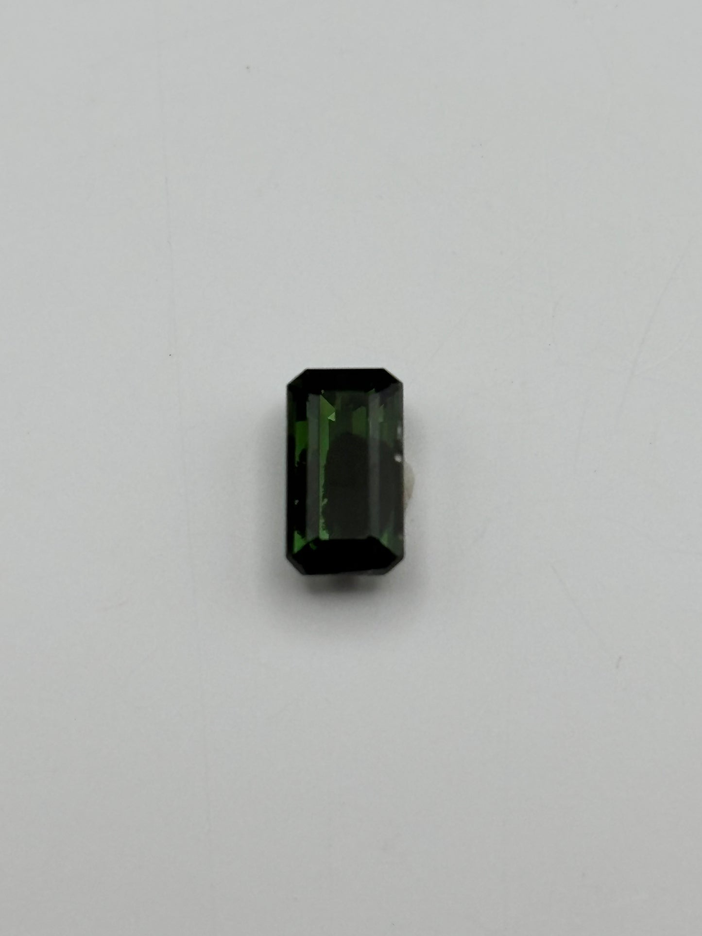 0.85 Carat Natural Green Loose Nigerian Tourmaline - Emerald Cut