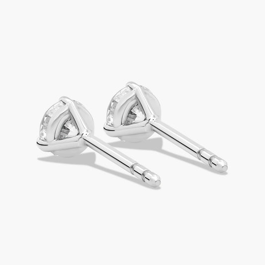 14k Gold Solitaire Diamond Studs - 0.50 cttw