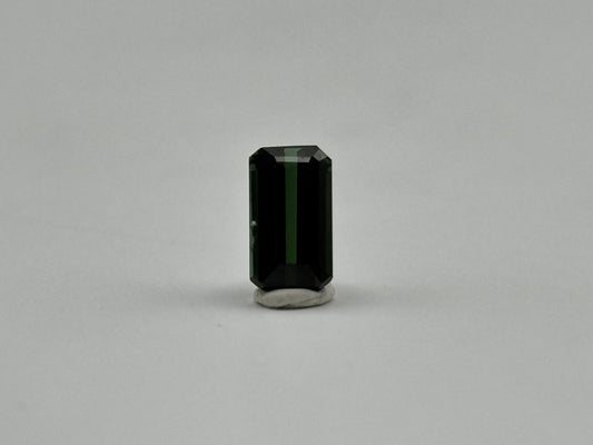 0.85 Carat Natural Green Loose Nigerian Tourmaline - Emerald Cut