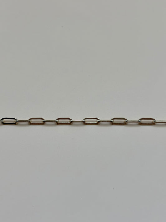 14k Yellow Gold 2.3mm Paperclip Link Chain - 16"