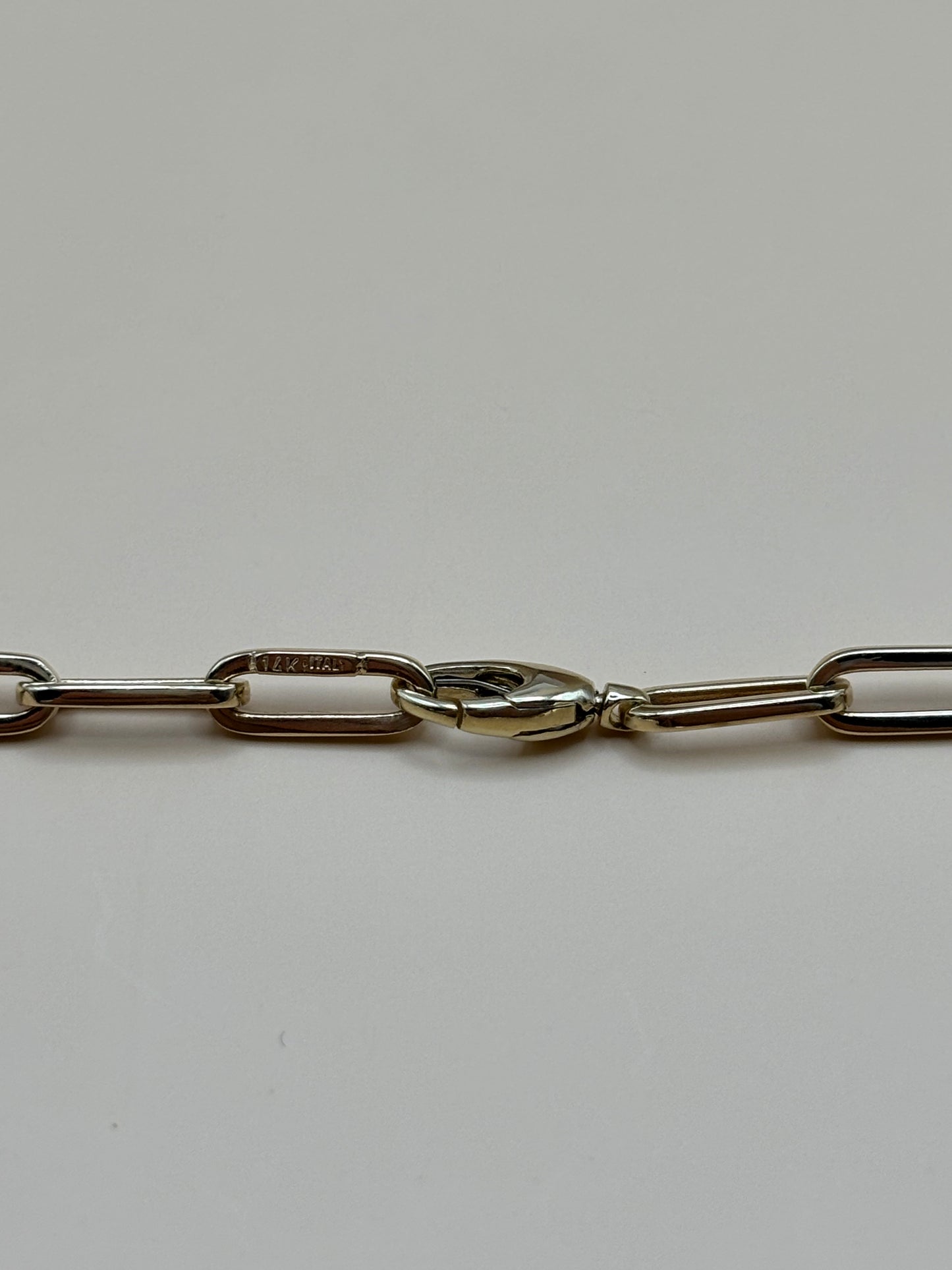 14k Yellow Gold Diamond Clip Necklace - .32cttw Natural Diamonds - 17"
