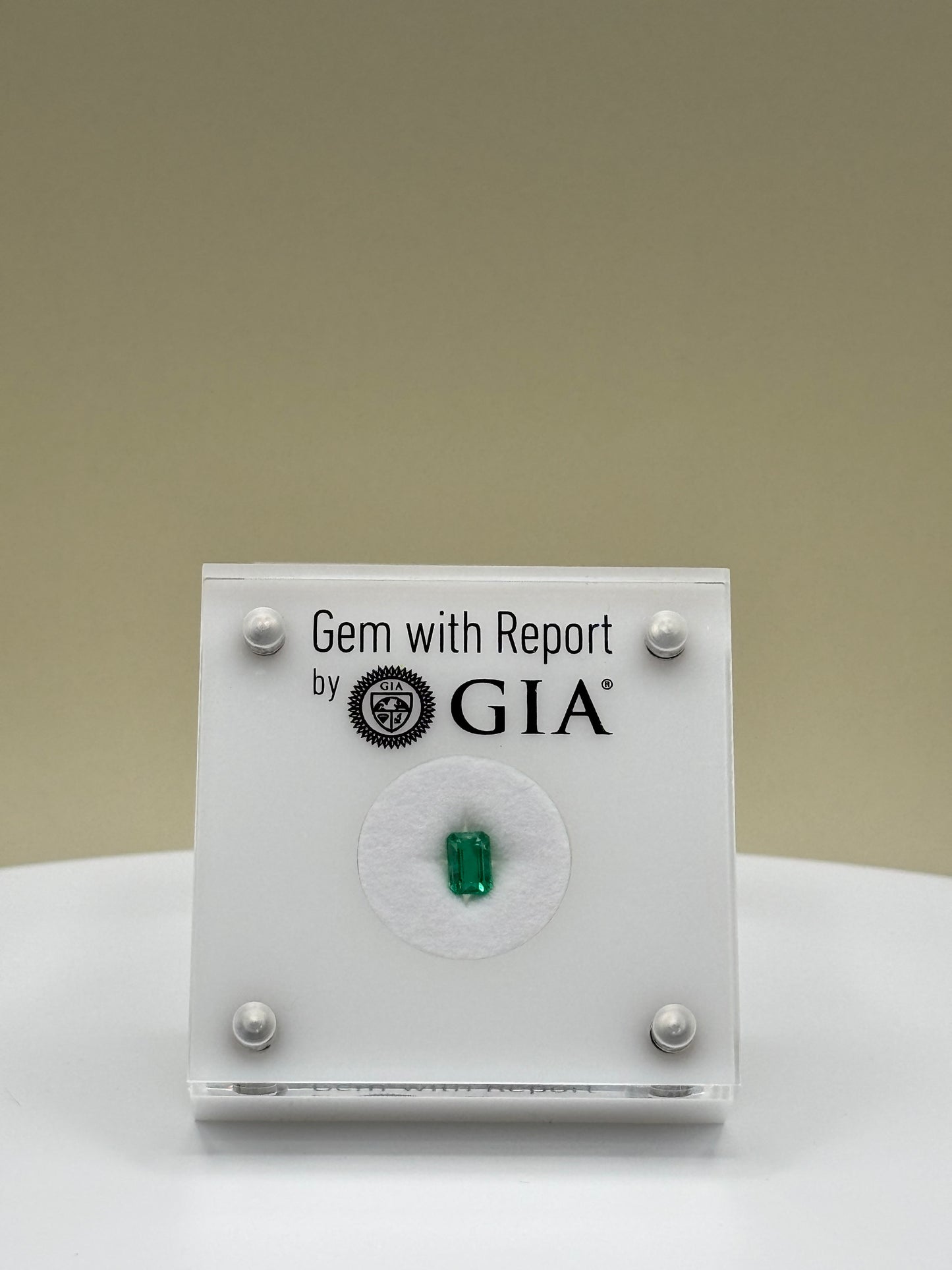 0.73 Carat Natural Bluish Green Loose Zambian Emerald - Emerald Cut