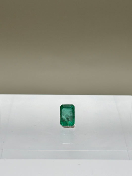 1.14 Carat Natural Vivid Green Loose Colombian Emerald - Emerald Cut