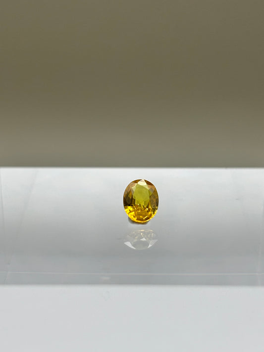 1.03 Carat Natural Yellow Loose Madagascar Sapphire - Oval Cut