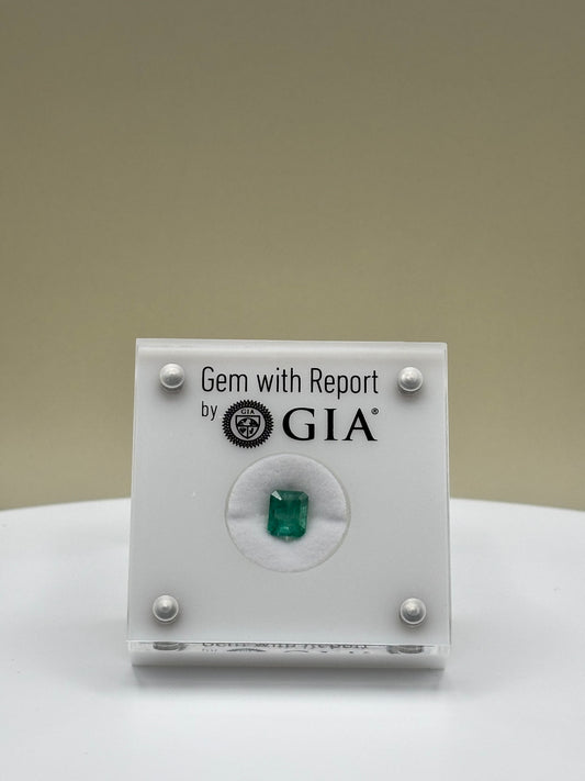 1.49 Carat Natural Green Loose Zambian Emerald - Emerald Cut