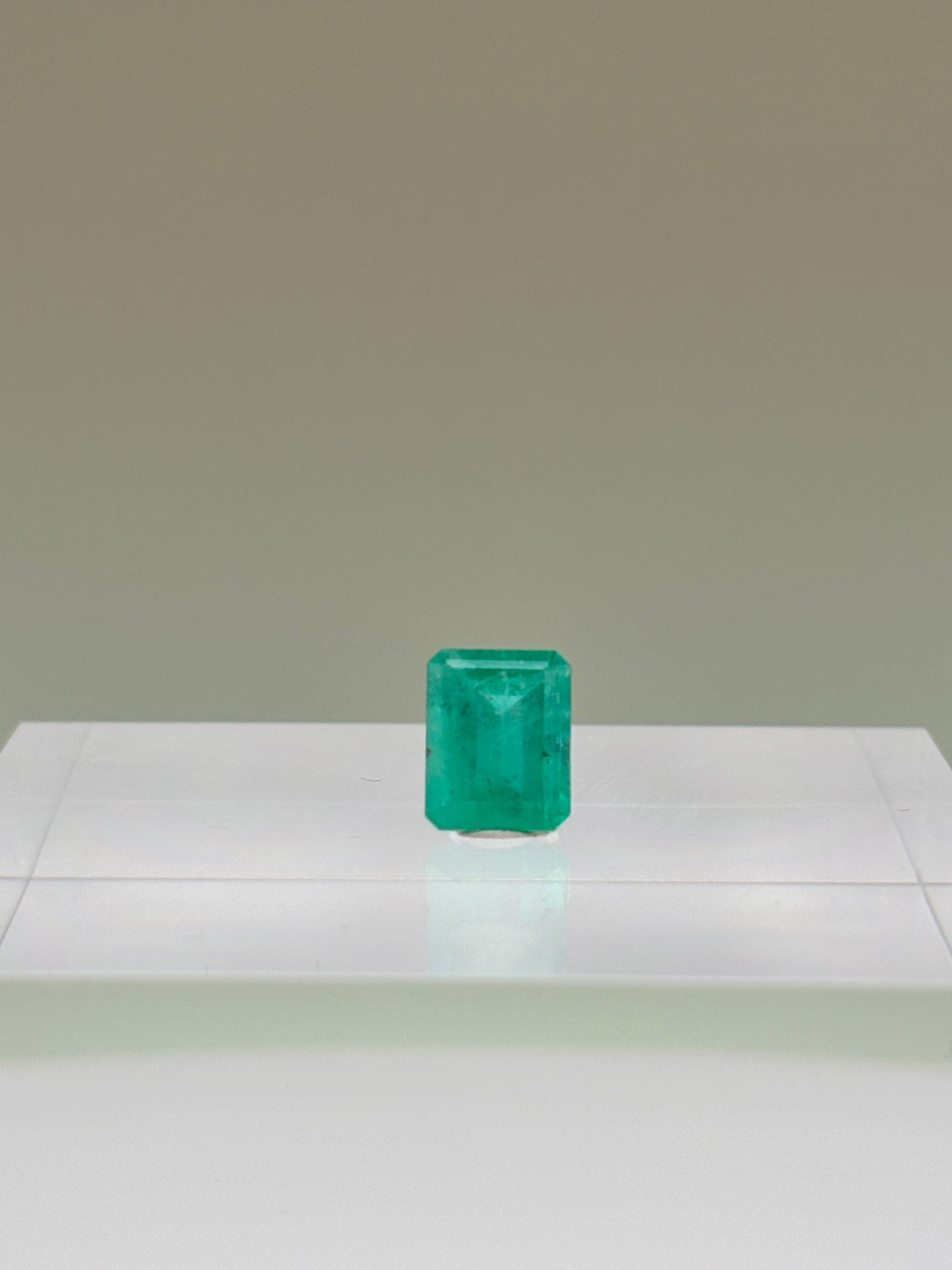 1.89 Carat Natural Vivid Green Loose Colombian Emerald - Emerald Cut