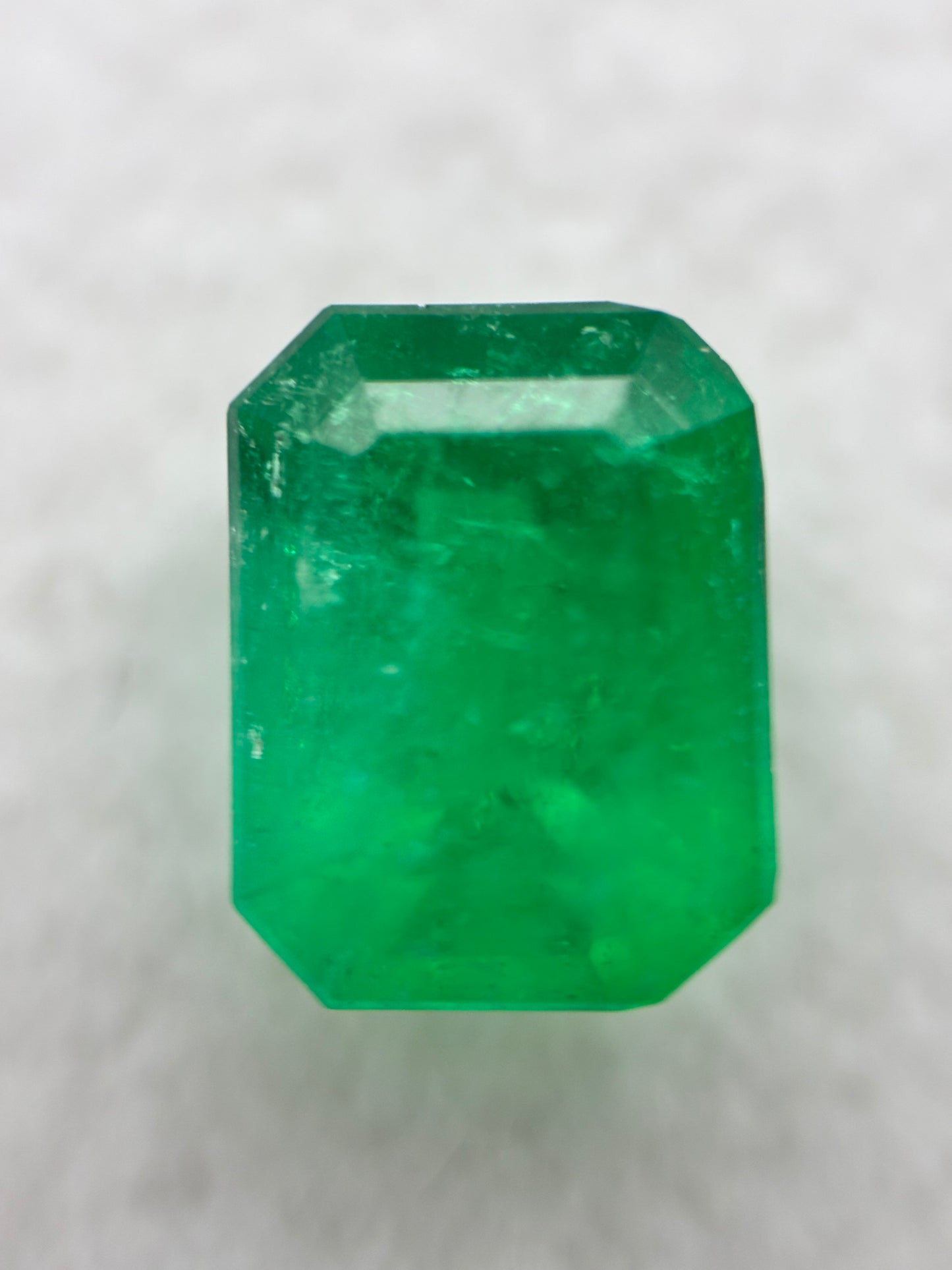 1.28 Carat Natural Deep Green Loose Colombian Emerald - Emerald Cut