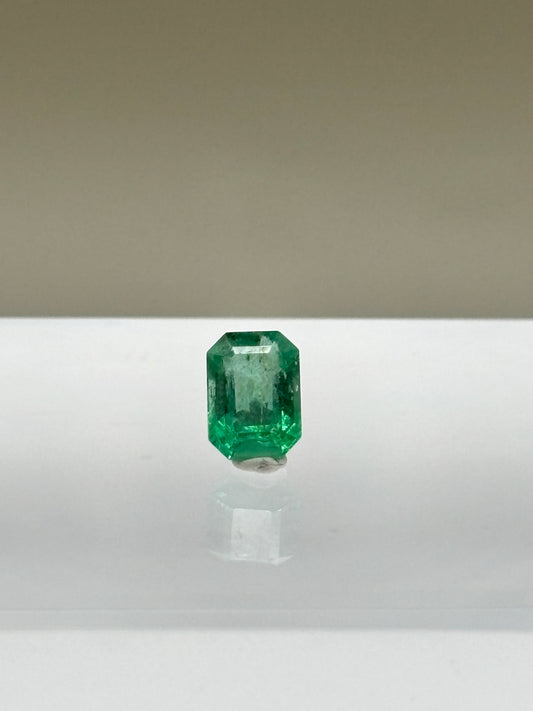 0.96 Carat Natural Green Loose Colombian Emerald - Emerald Cut