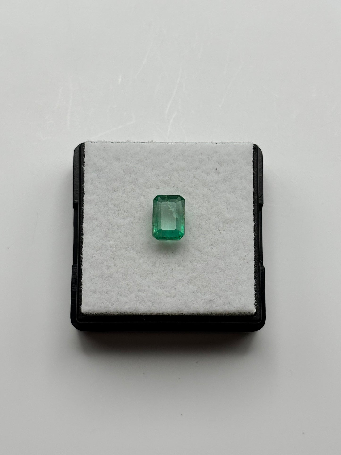 1.14 Carat Natural Vivid Green Loose Colombian Emerald - Emerald Cut
