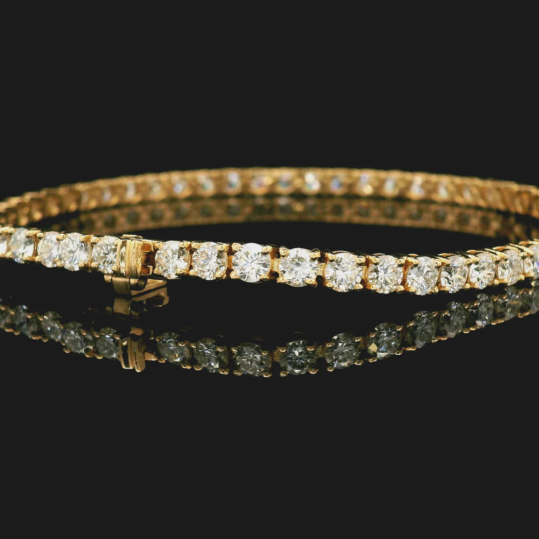 14k Diamond Tennis Bracelet - 6 cttw