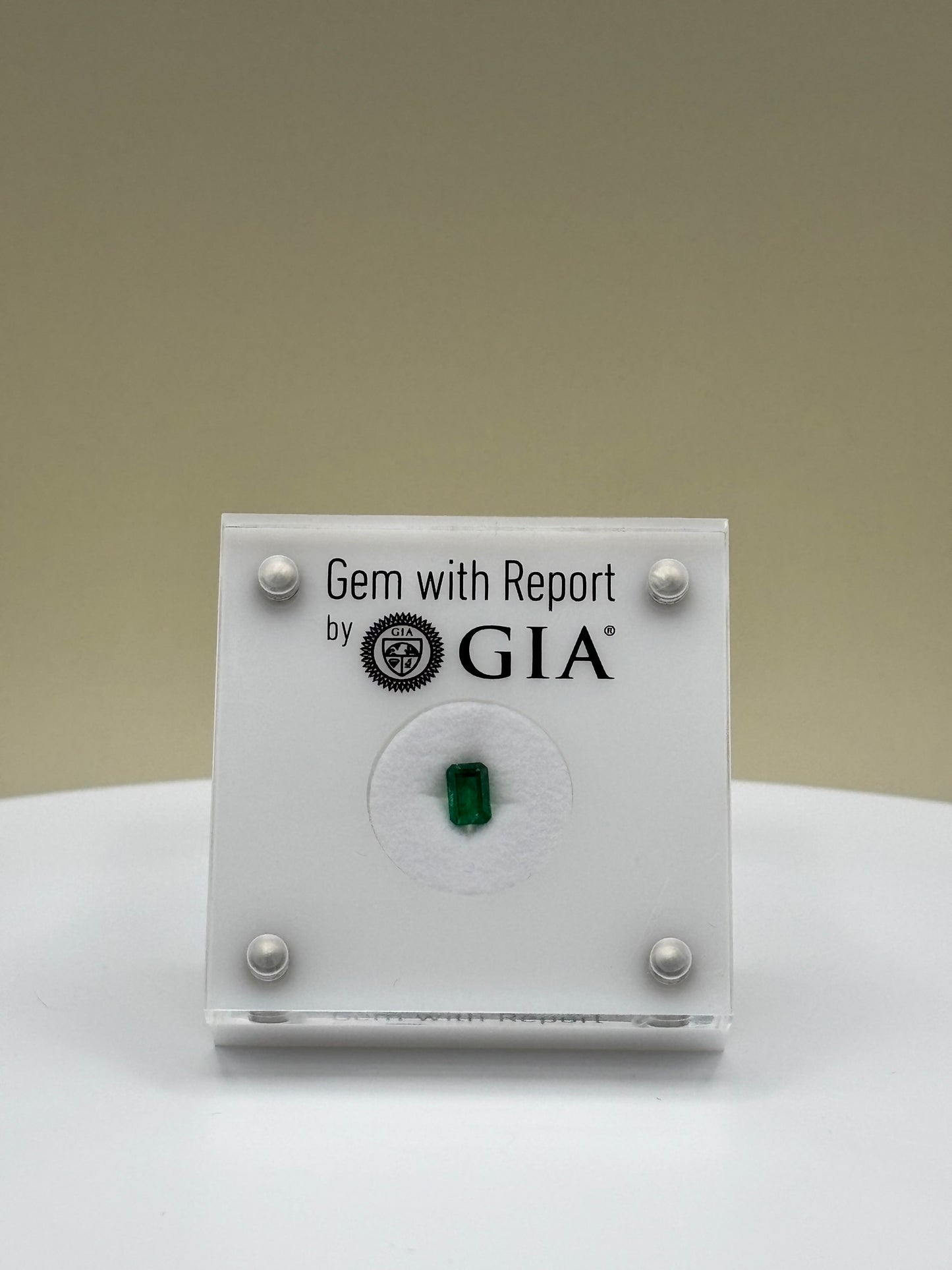 0.73 Carat Natural Medium Bluish Green Loose Zambian Emerald - Emerald Cut