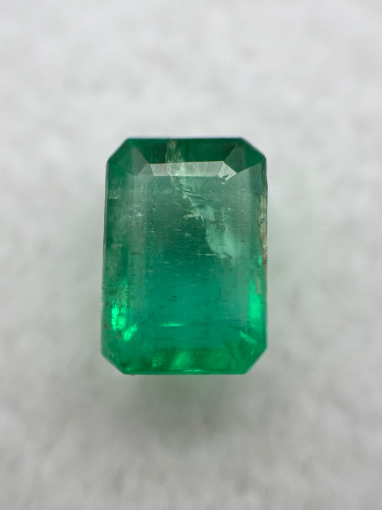 1.14 Carat Natural Vivid Green Loose Colombian Emerald - Emerald Cut