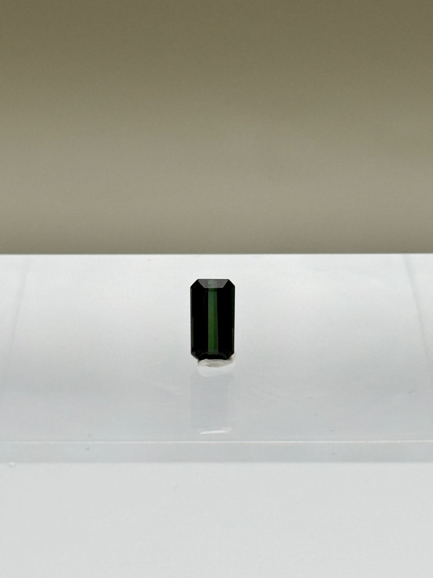 0.87 Carat Natural Green Loose Nigerian Tourmaline - Emerald Cut