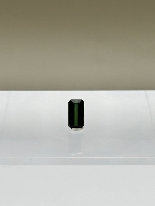 0.87 Carat Natural Green Loose Nigerian Tourmaline - Emerald Cut