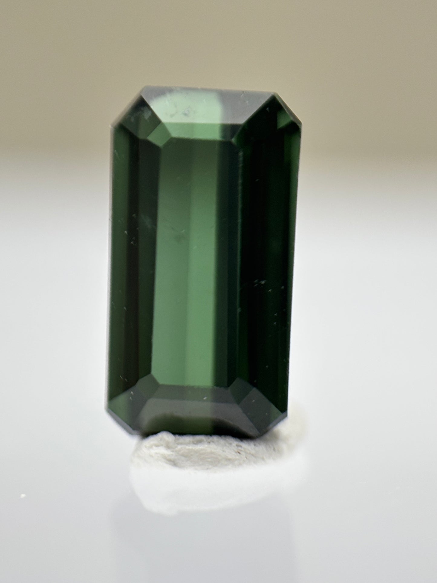 0.87 Carat Natural Green Loose Nigerian Tourmaline - Emerald Cut