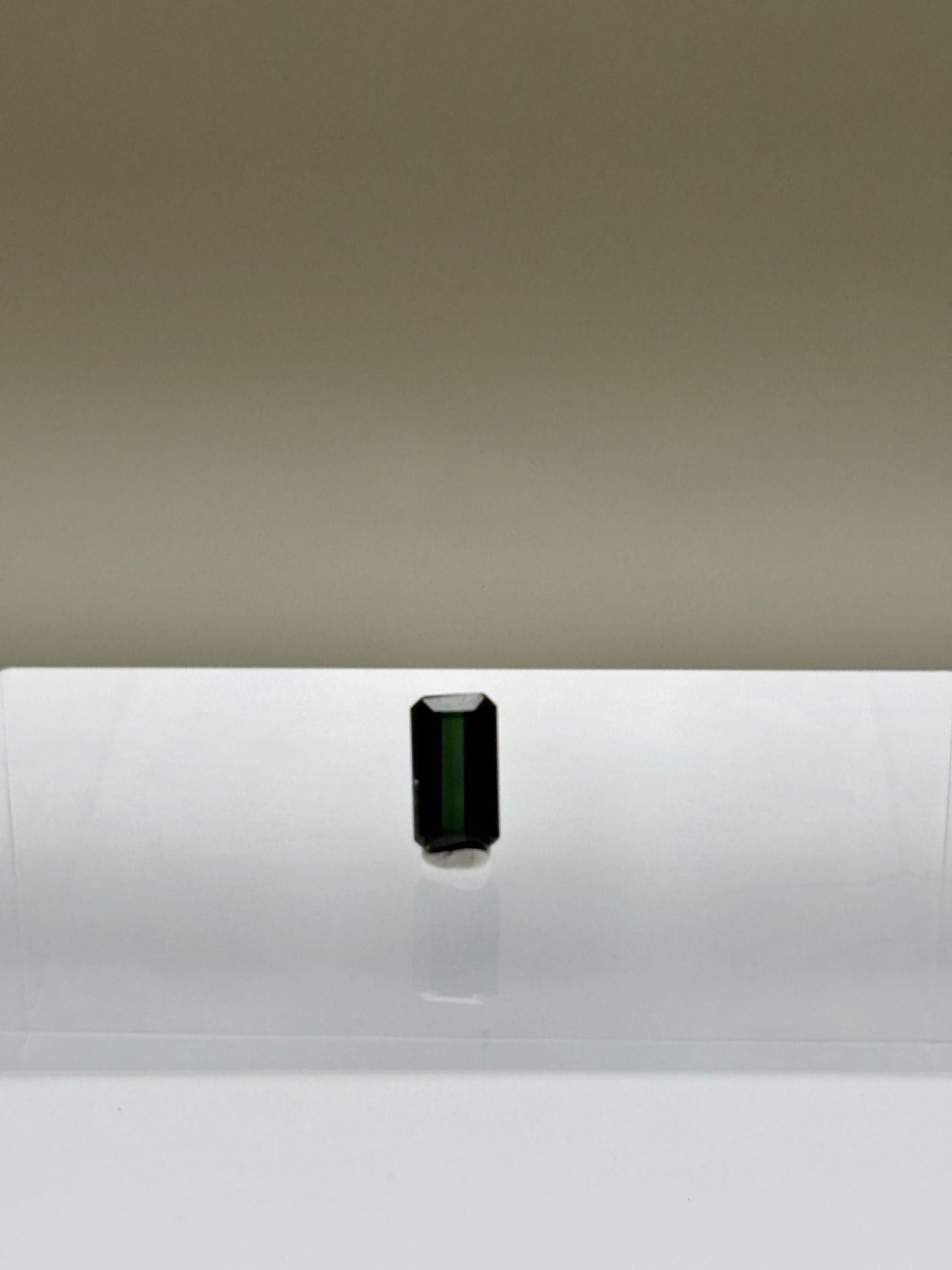 0.85 Carat Natural Green Loose Nigerian Tourmaline - Emerald Cut