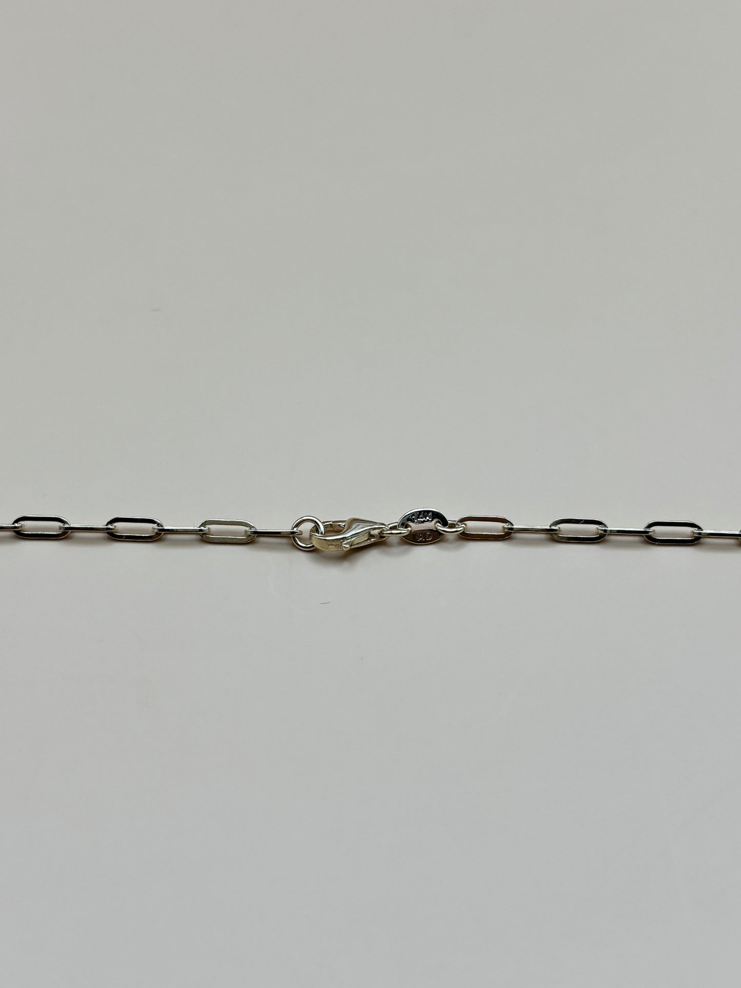 14k Yellow Gold 2.3mm Paperclip Link Chain - 16"