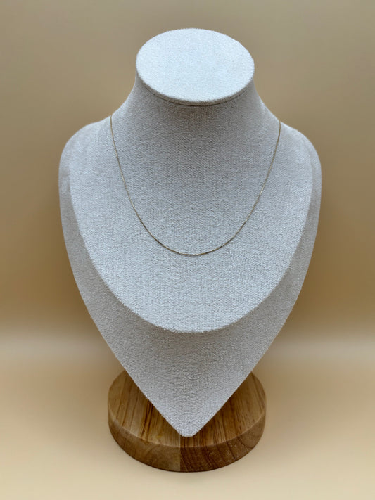 14k Yellow Gold Box Chain - 18"