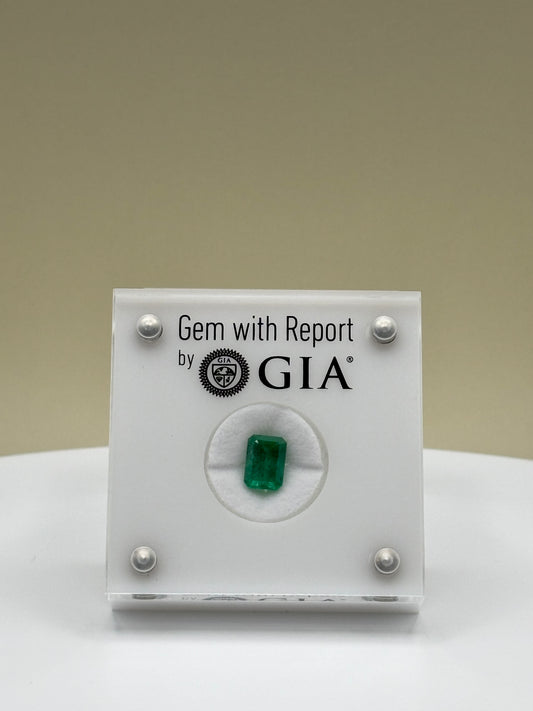 2.13 Carat Natural Vivid Green Loose Zambian Emerald - Emerald Cut
